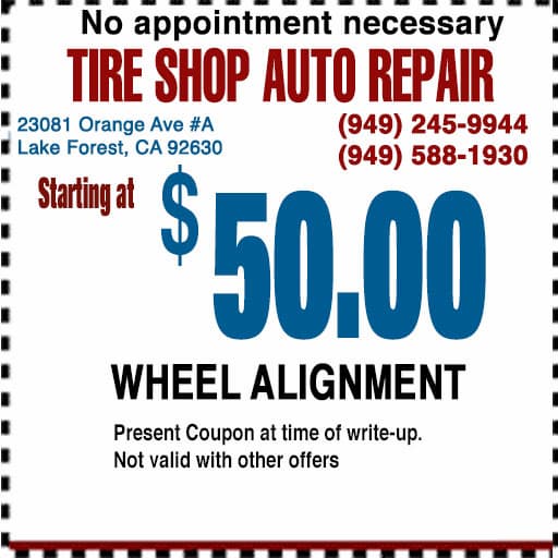 Wheel Alignment Coupon Lake Forest